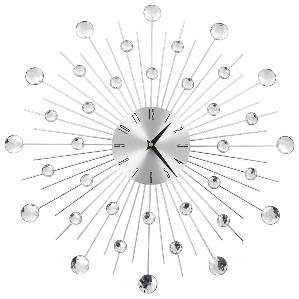 vidaXL Relógio de parede com movimento quartzo design moderno 50 cm