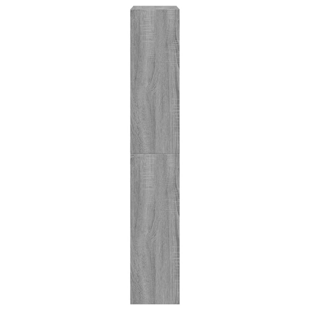 vidaXL Sapateira 60x21x125,5 cm derivados de madeira cinzento sonoma