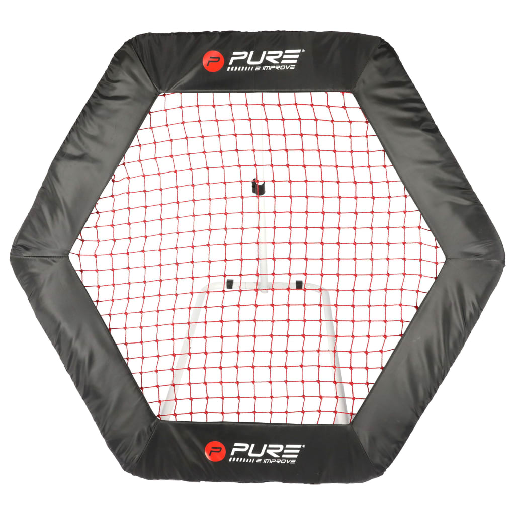 Pure2Improve Rede de ressalto para futebol hexagonal 140x125 cm