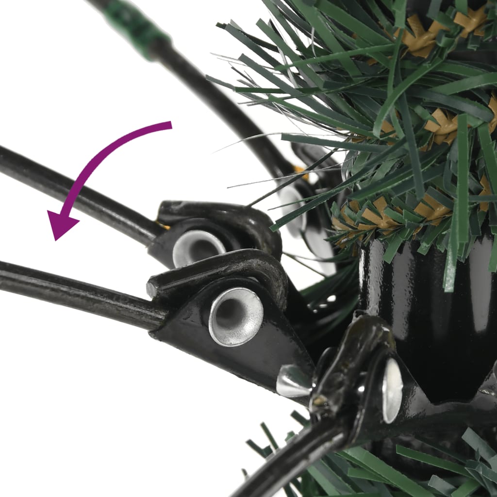 vidaXL Árvore de Natal artificial com suporte 120 cm PVC verde