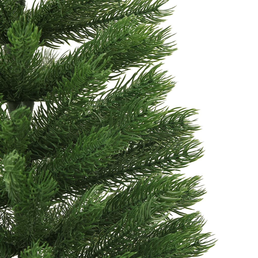 vidaXL Árvore de Natal artificial fina com suporte PE 120 cm
