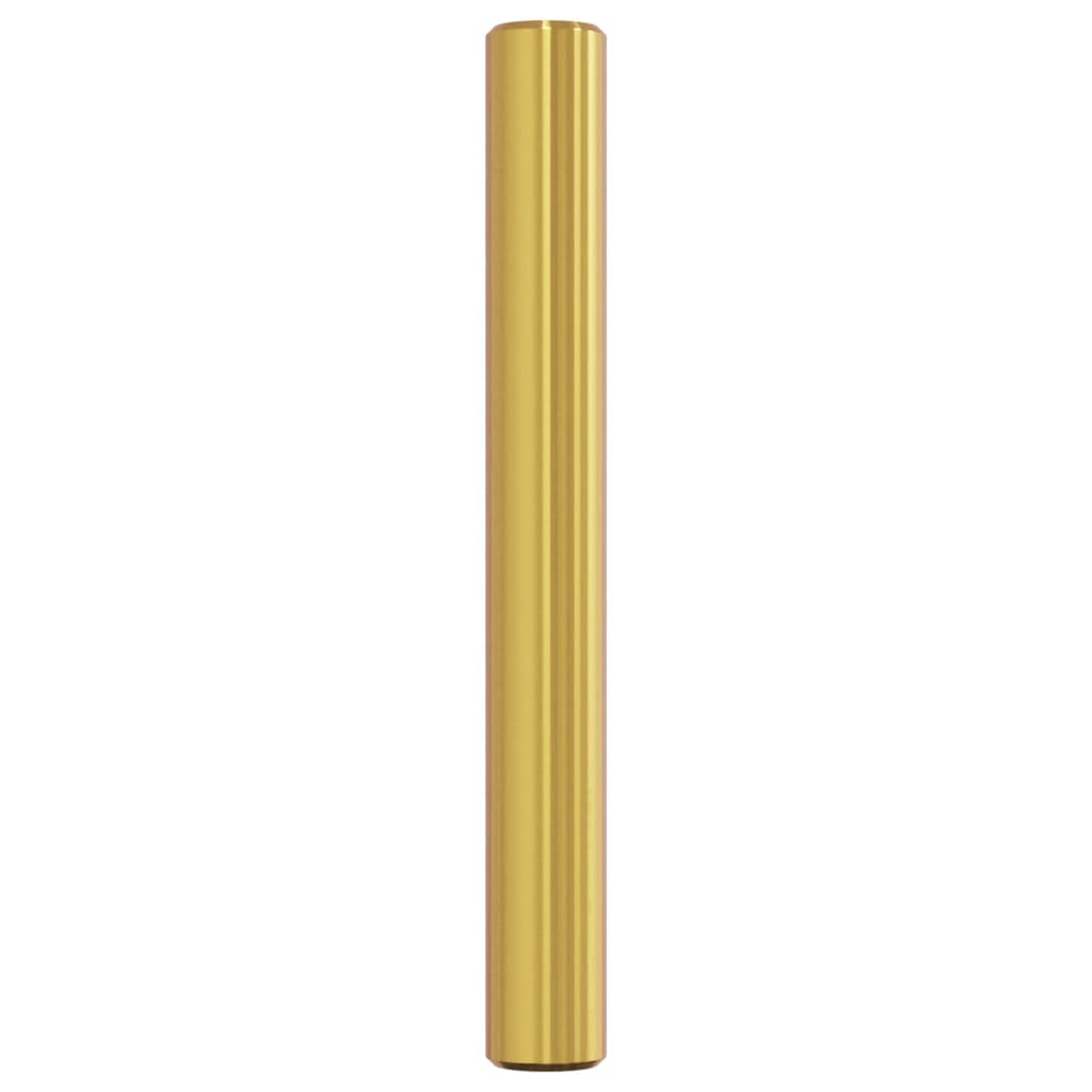 vidaXL Puxadores para móveis 10 pcs 64 mm aço inoxidável dourado