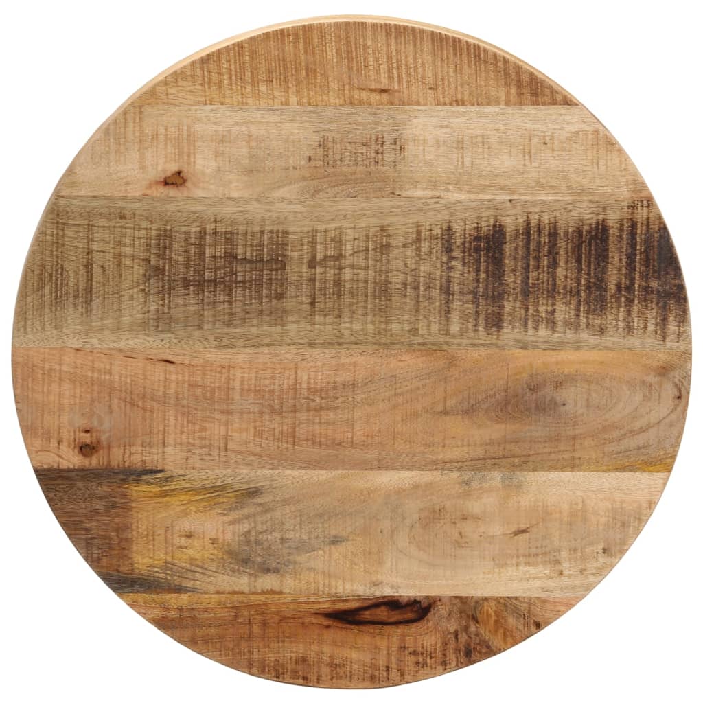 vidaXL Tampo de mesa redondo Ø50x1,5cm madeira mangueira áspera maciça
