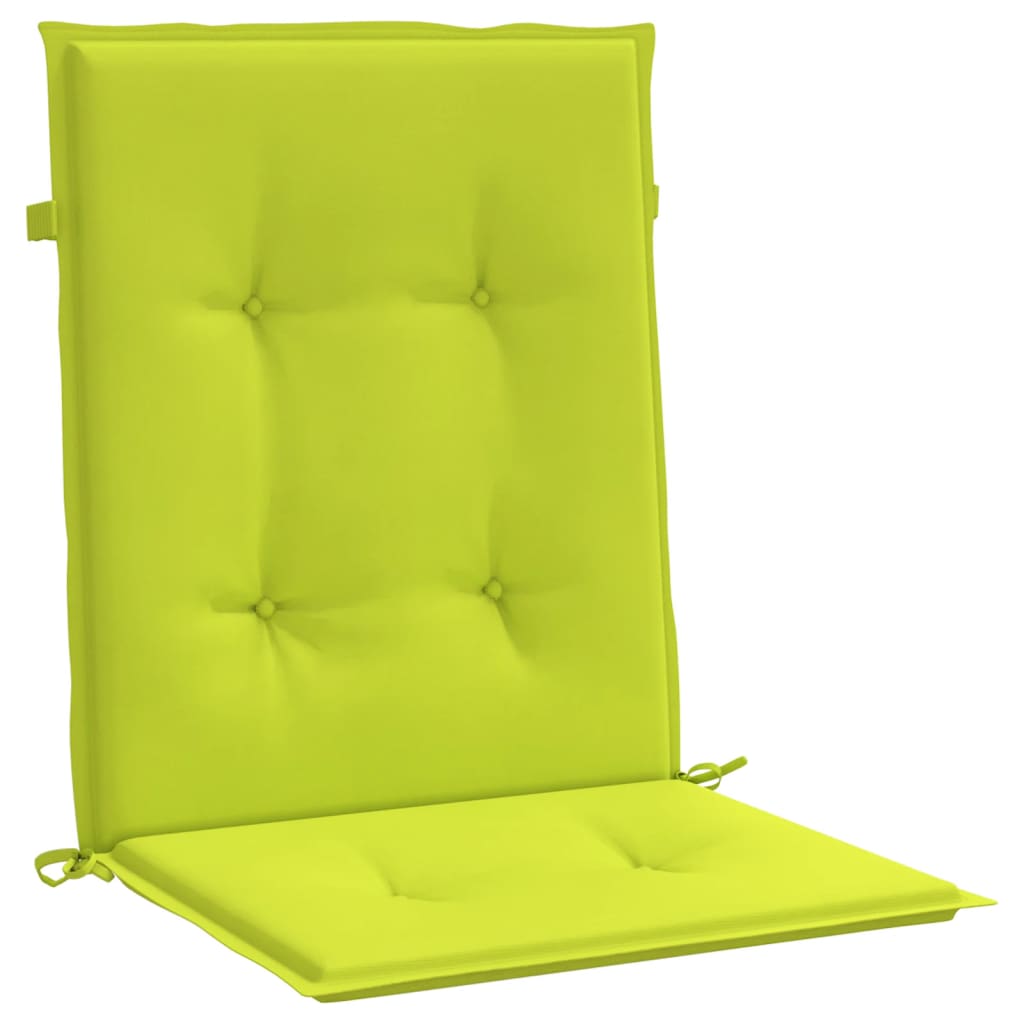vidaXL Almofadões lombares p/ cadeiras jardim 6pcs oxford verde brilh.