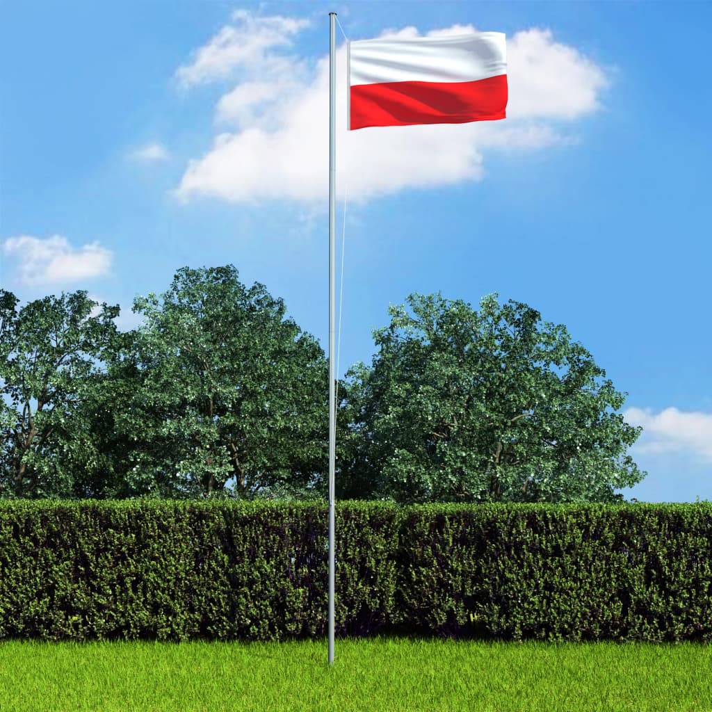 vidaXL Bandeira da Polónia 90x150 cm