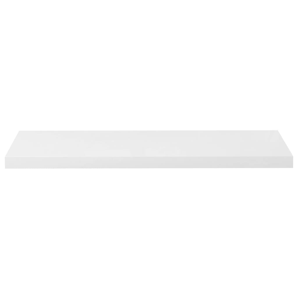 vidaXL Prateleira de parede suspensa 90x23,5x3,8 cm MDF branco