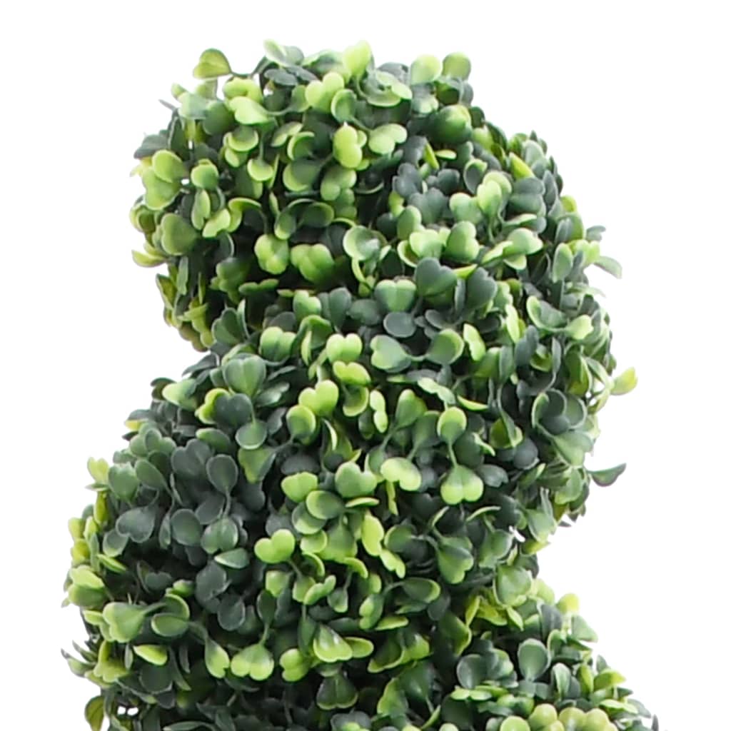 vidaXL Planta artificial buxo em espiral com vaso 117 cm verde