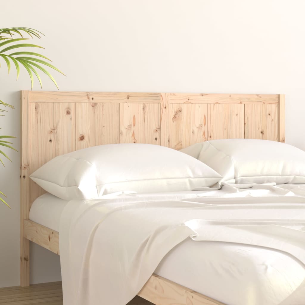 vidaXL Cabeceira de cama 165,5x4x100 cm madeira de pinho maciça