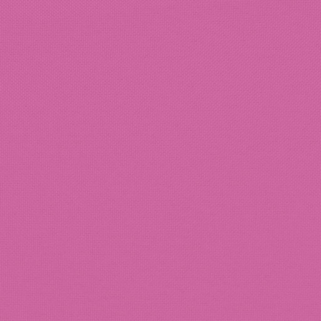 vidaXL Almofadões de cadeira 2 pcs 50x50x7 cm tecido oxford rosa
