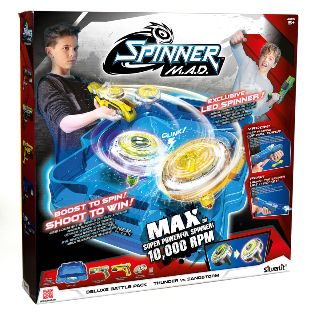 Silverlit Conjunto de Spinner Mad Deluxe Battle