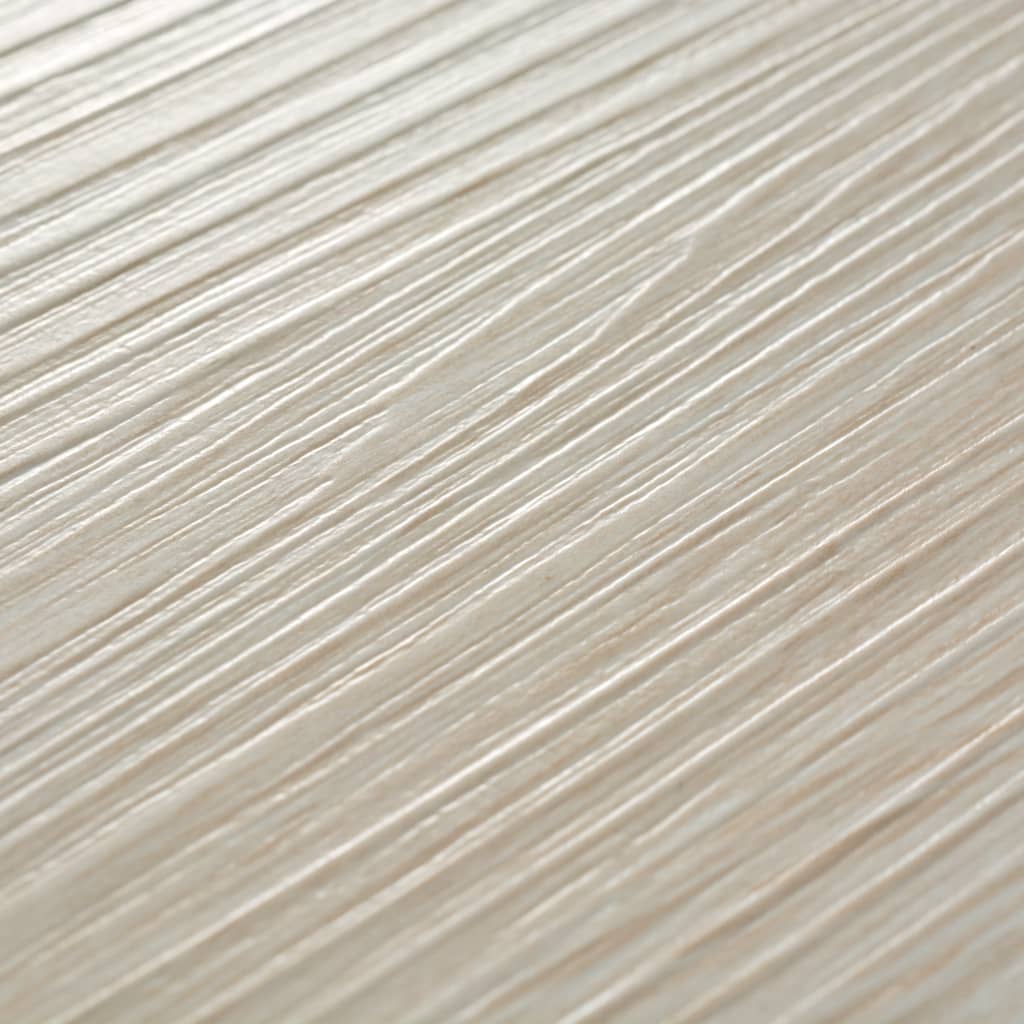vidaXL Tábuas soalho PVC não-autoadesivo 5,26 m² 2 mm carvalho branco