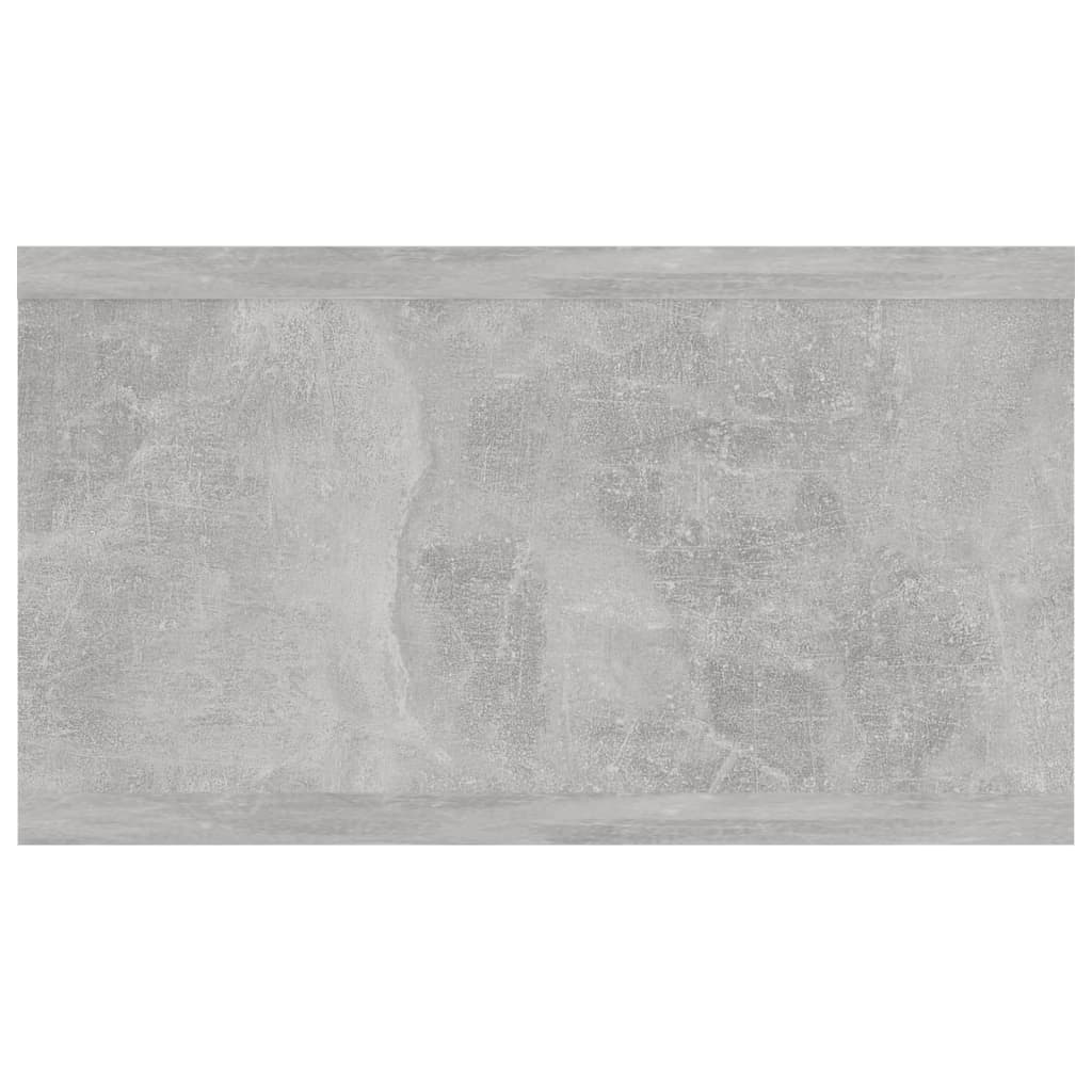 vidaXL Estante de parede 102x30x17 cm contraplacado cinzento cimento