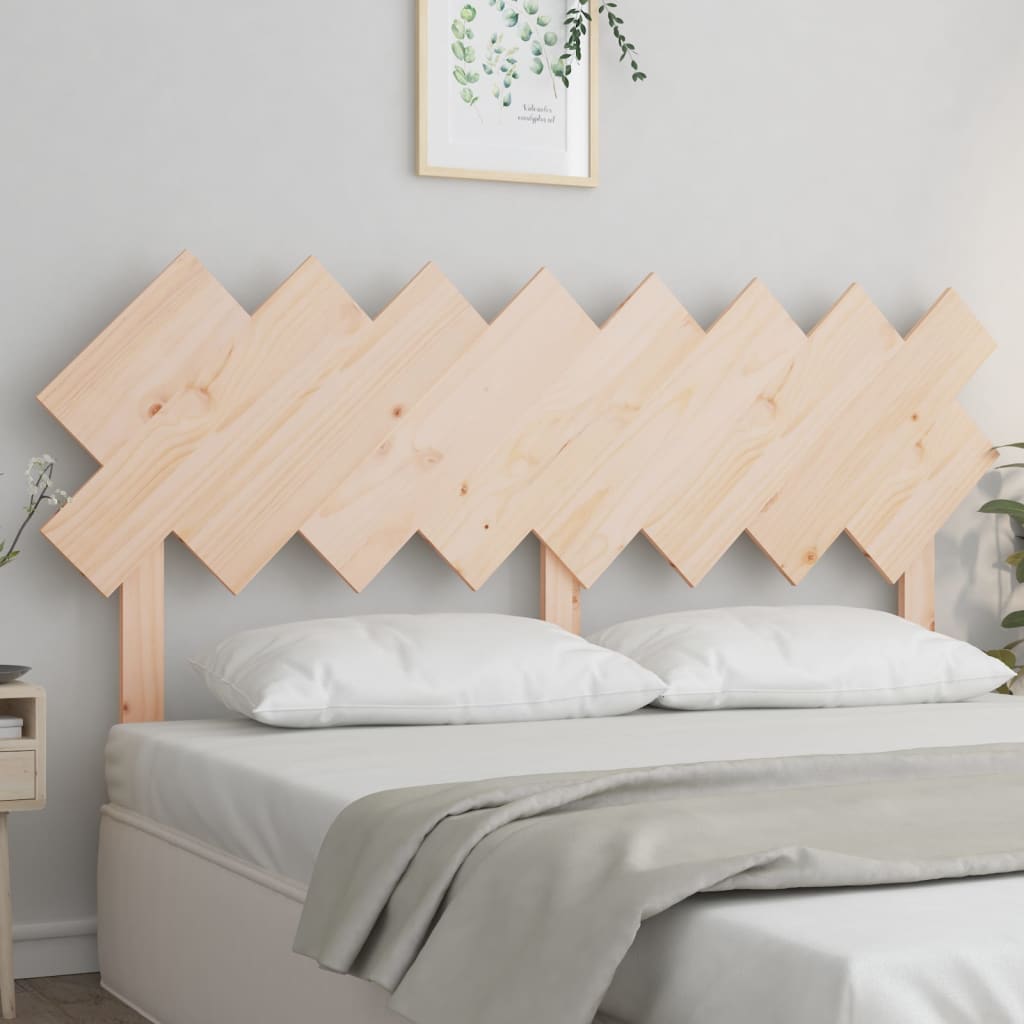 vidaXL Cabeceira de cama 159,5x3x80,5 cm madeira de pinho maciça