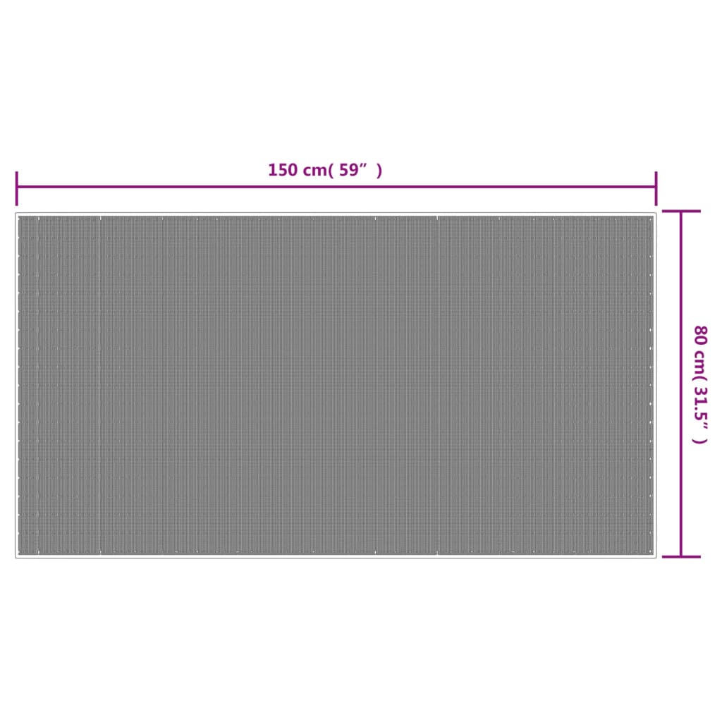 vidaXL Tapete de exterior c/ design reversível 80x150 cm ciano/branco