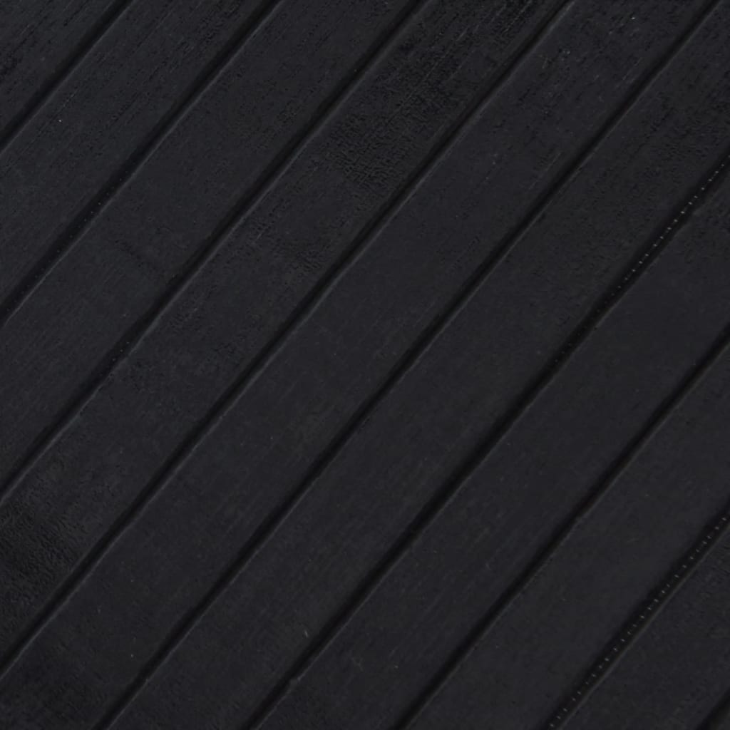 vidaXL Tapete retangular 80x100 cm bambu preto