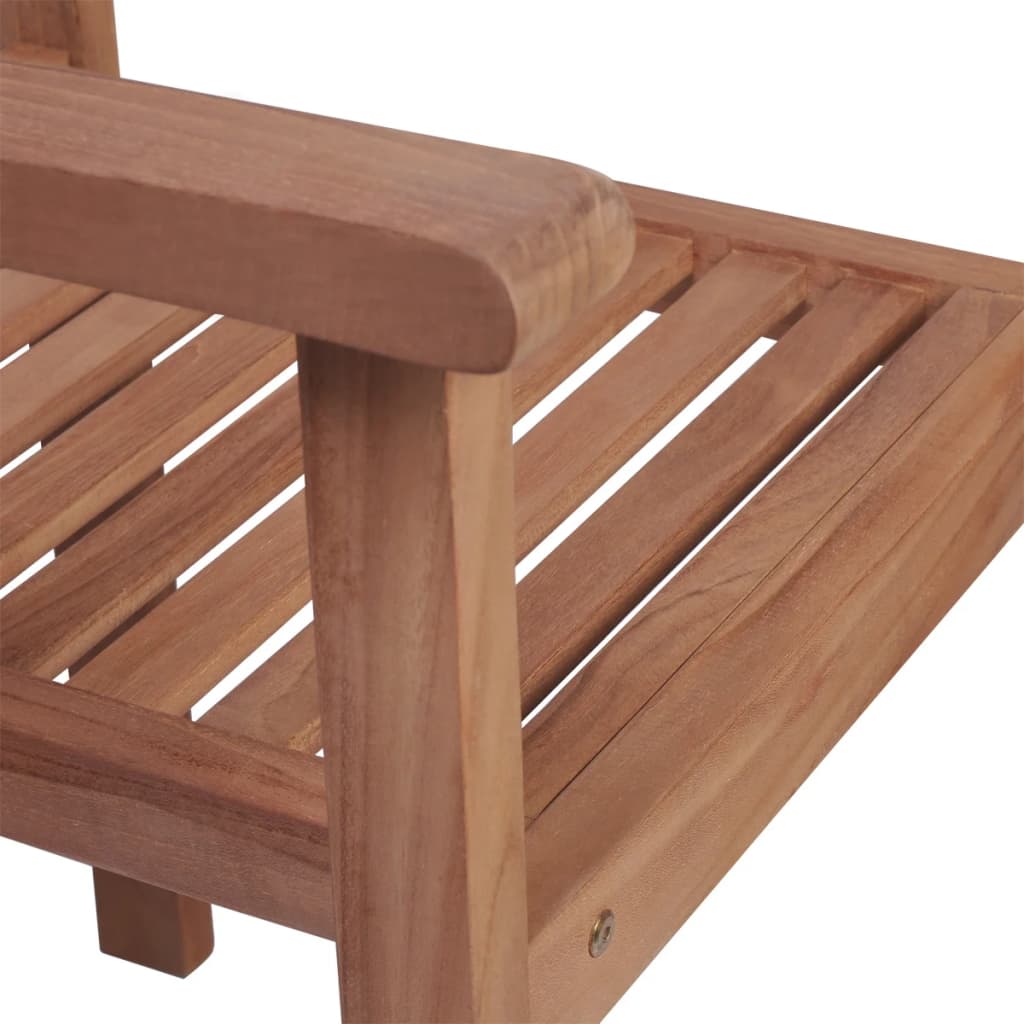 vidaXL Cadeiras de jardim empilháveis 4 pcs madeira teca maciça