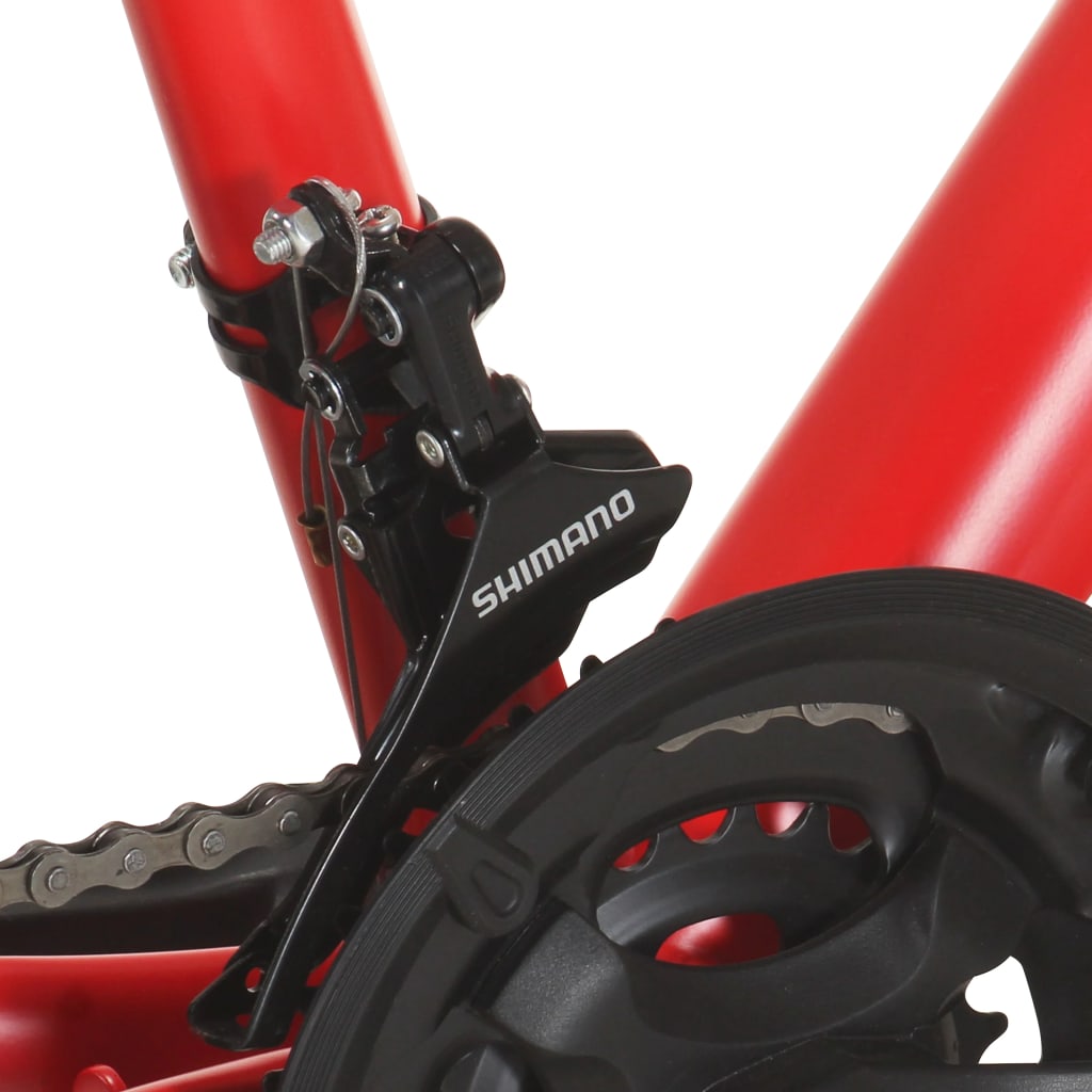 vidaXL Bicicleta de montanha 21 velocidades roda 26" 42 cm vermelho
