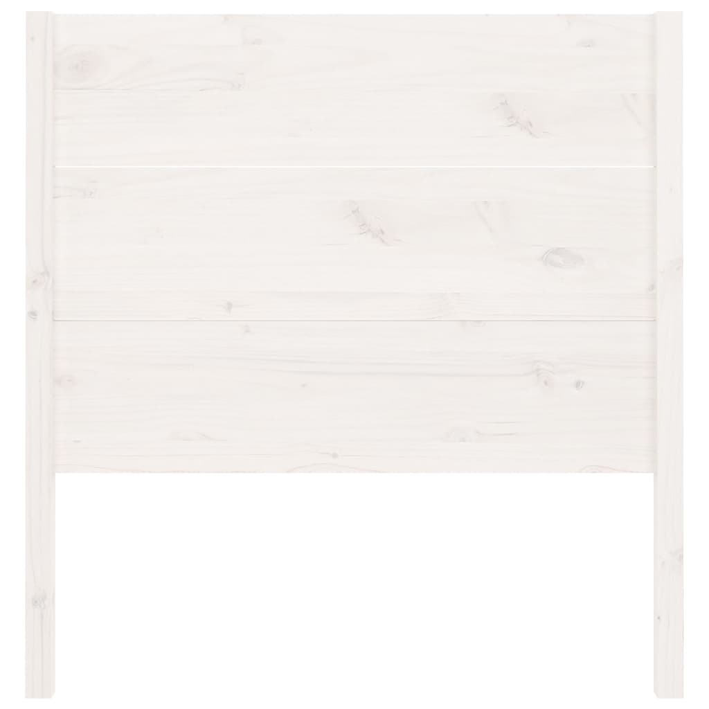 vidaXL Cabeceira de cama 106x4x100 cm pinho maciço branco