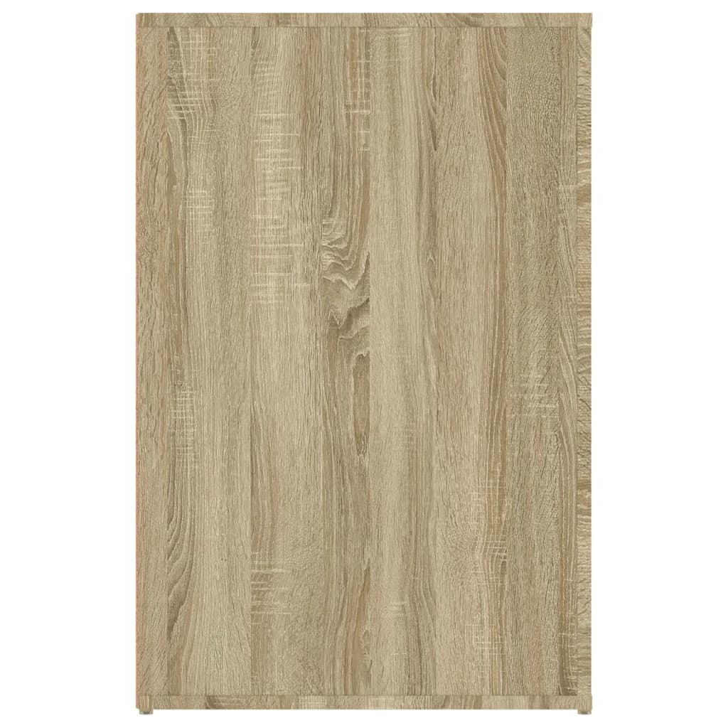 vidaXL Secretária 100x49x75 cm derivados de madeira carvalho sonoma