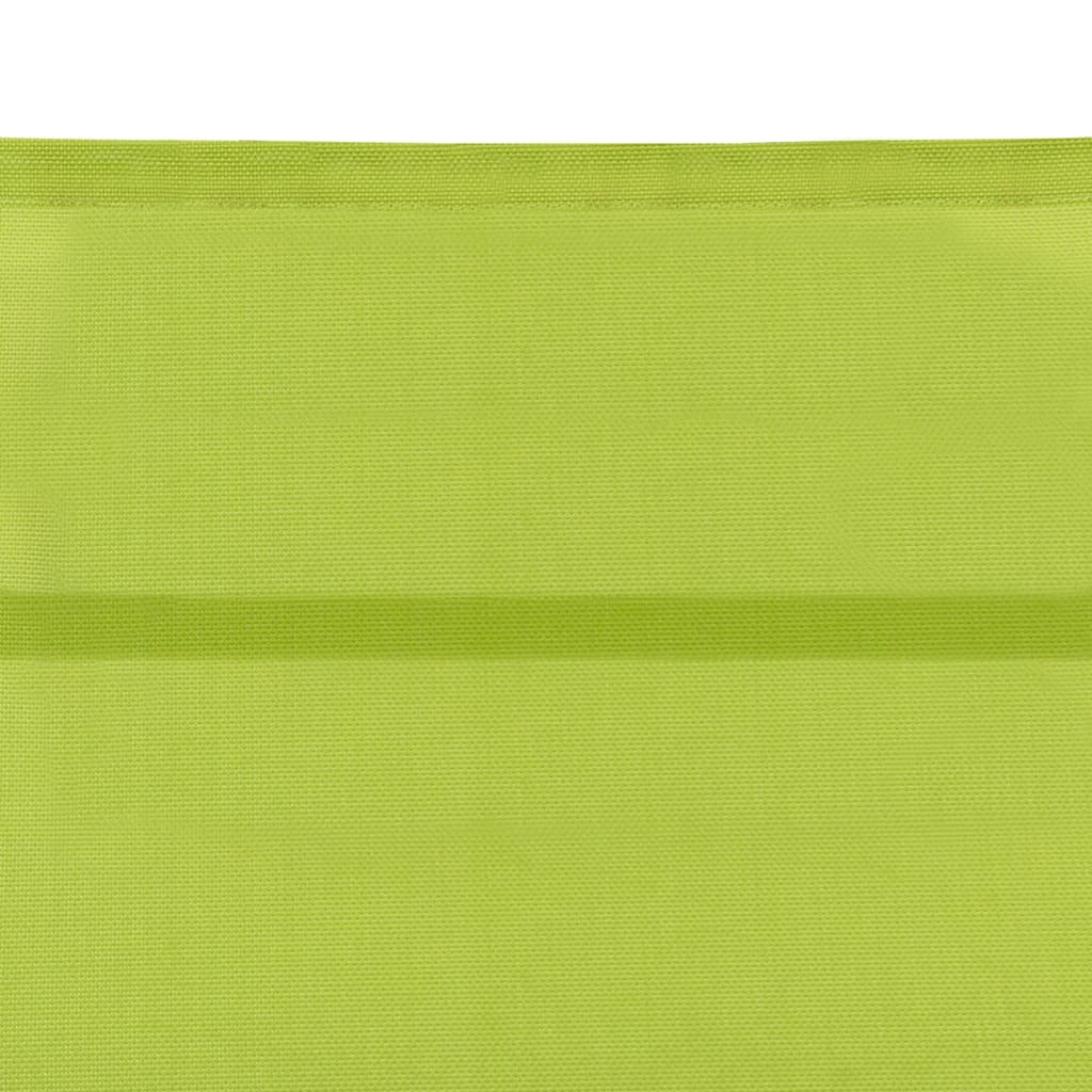 vidaXL Espreguiçadeira textilene e alumínio verde