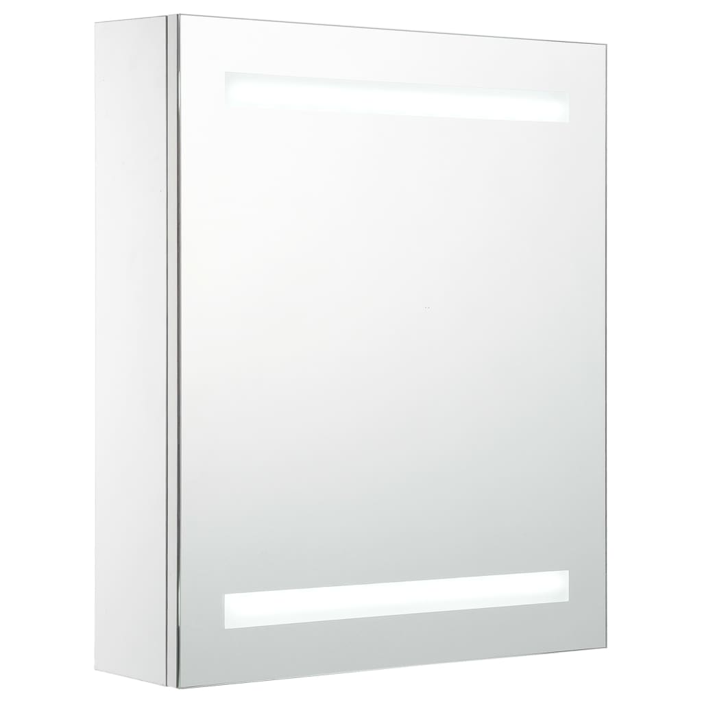 vidaXL Armário espelhado para casa de banho com LED 50x13,5x60 cm