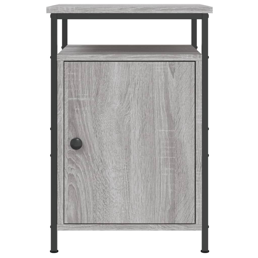 vidaXL Mesa de cabeceira 40x42x60 cm derivados madeira cinzento sonoma