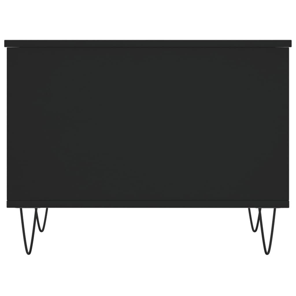 vidaXL Mesa de centro 60x44,5x45 cm derivados de madeira preto