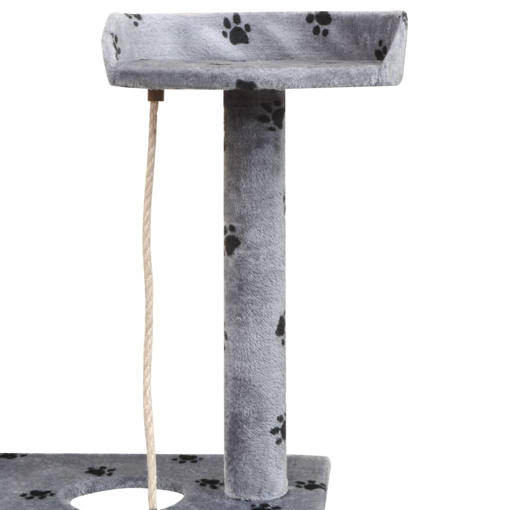 vidaXL Árvore para gatos c/ postes arranhadores sisal 150 cm cinzento