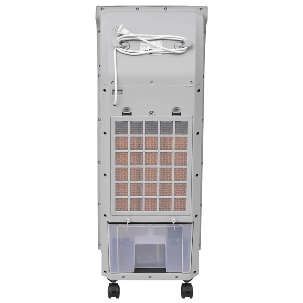 vidaXL Climatizador de ar portátil 120 W 8 L 385 m³/h 37,5x35x94,5 cm