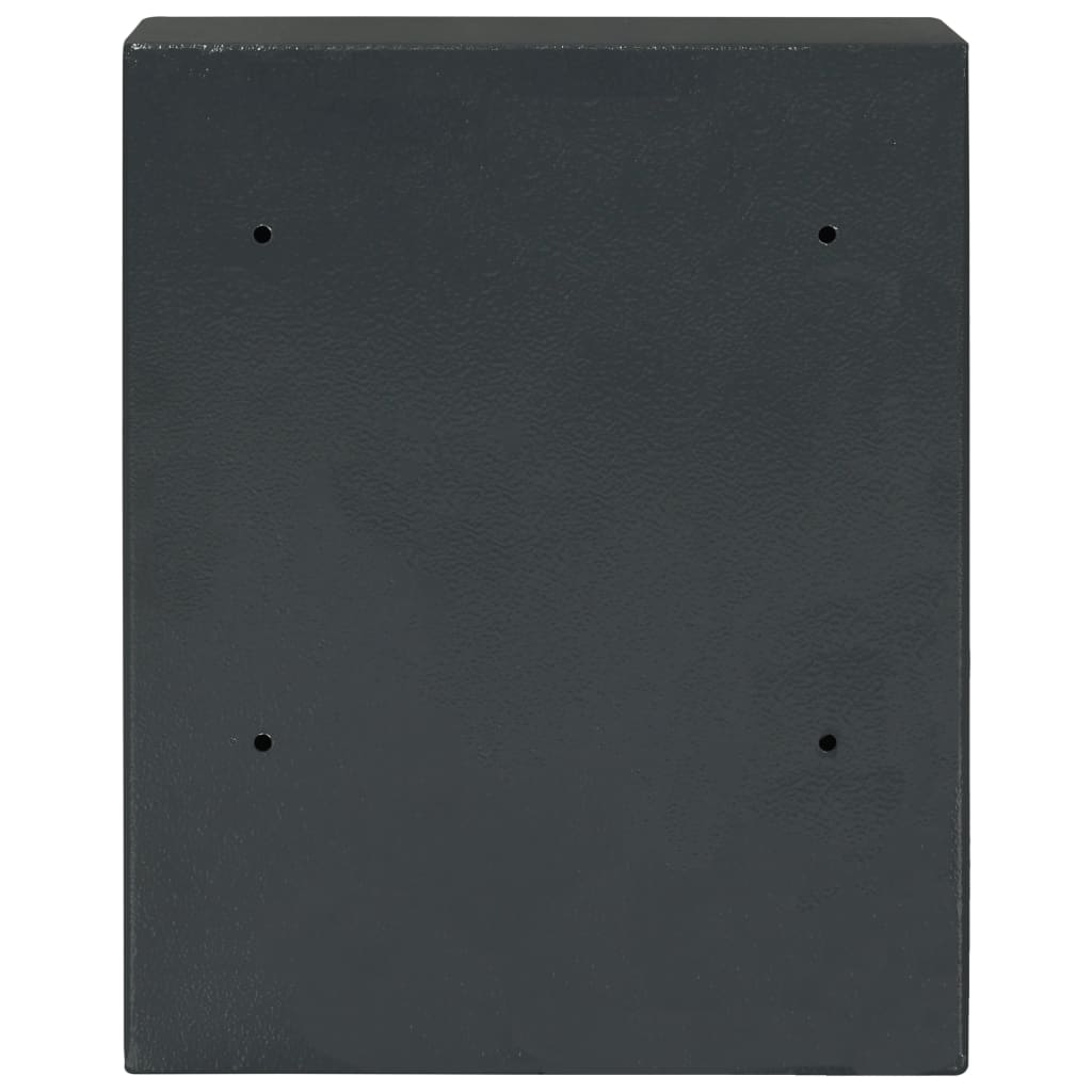 vidaXL Cofre para chaves 30x10x36,5 cm cinzento-escuro
