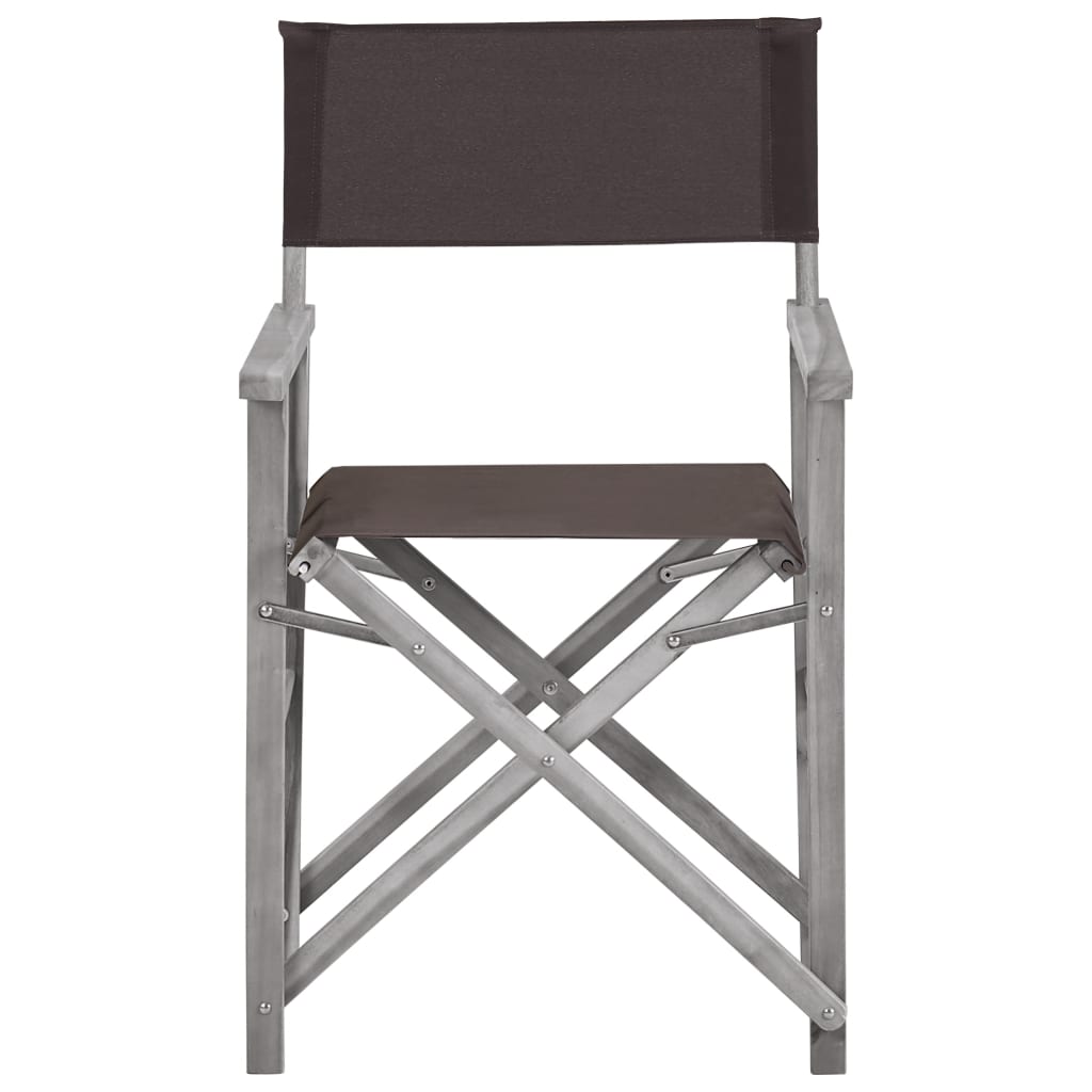 vidaXL Cadeiras de realizador 2 pcs madeira de acácia sólida