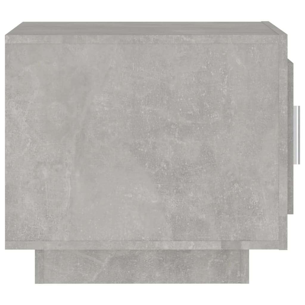 vidaXL Mesa de centro 51x50x45 cm madeira processada cinza cimento