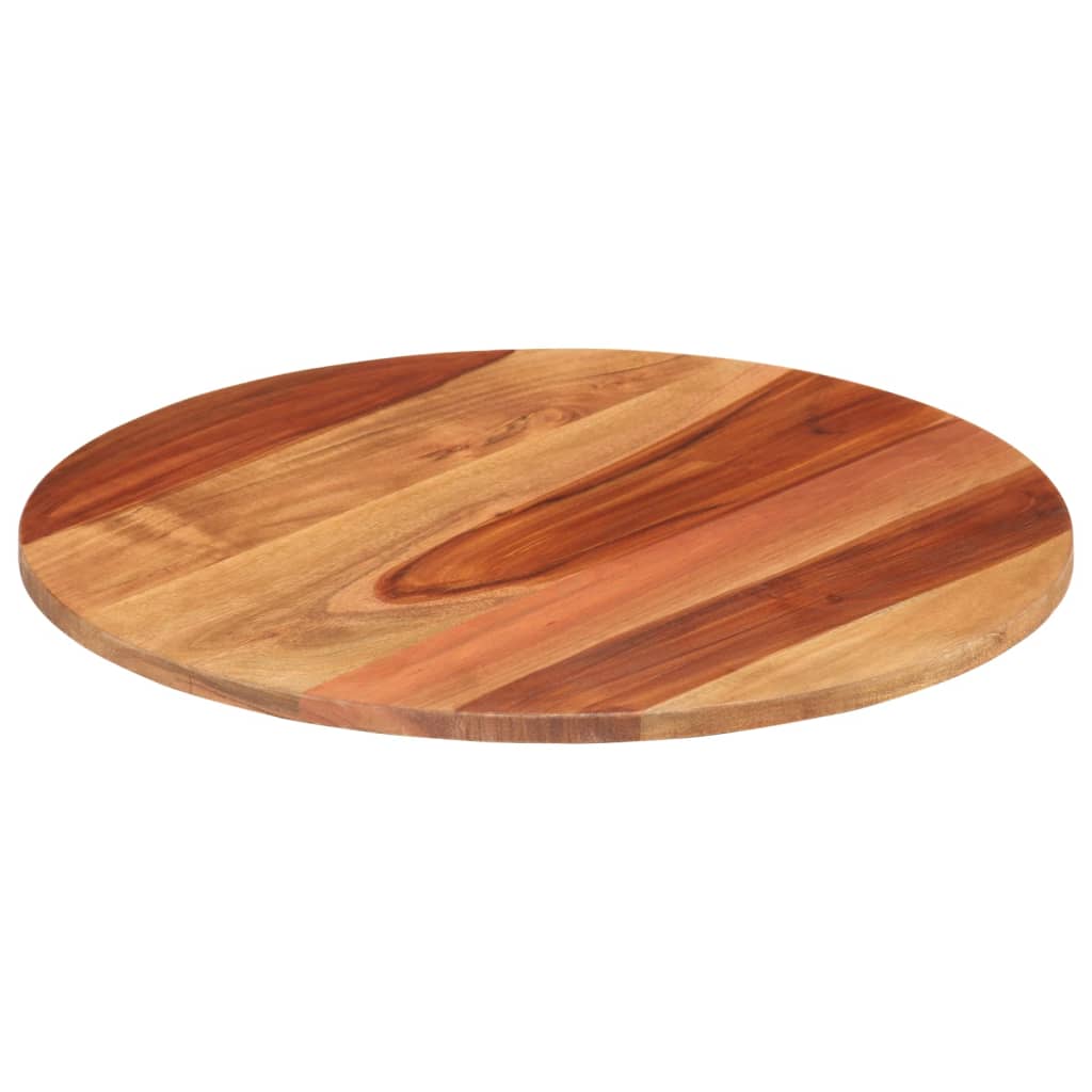 vidaXL Tampo de mesa redondo madeira sheesham maciça 15-16 mm 40 cm