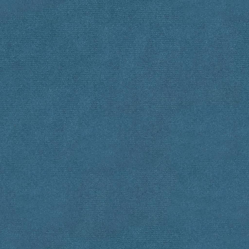vidaXL Cadeira de jantar 62x59,5x100,5 cm veludo azul