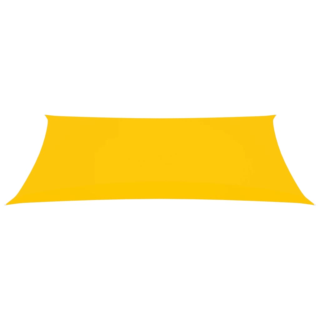 vidaXL Para-sol estilo vela tecido oxford retangular 4x7 m amarelo