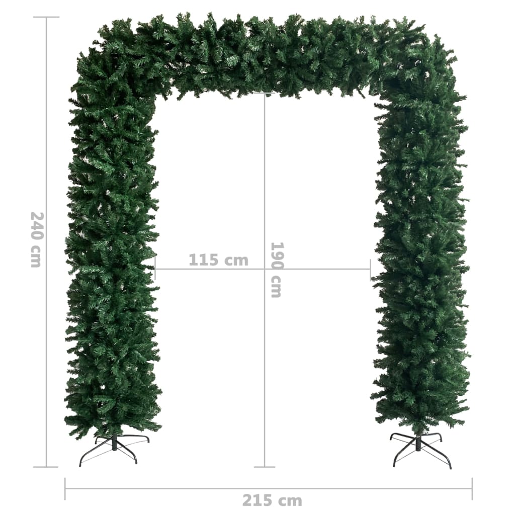 vidaXL Grinalda de Natal 240 cm verde