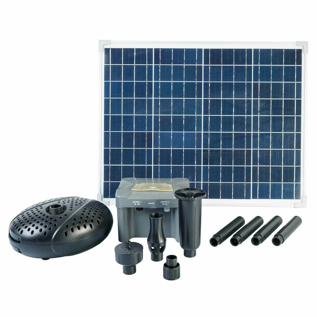 Ubbink Conjunto SolarMax 2500 com painel solar bomba e bateria