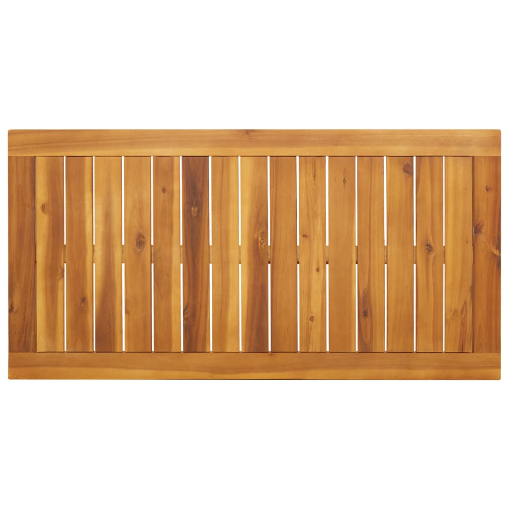 vidaXL Mesa de jantar p/ jardim 110x56x75 cm madeira de acácia maciça