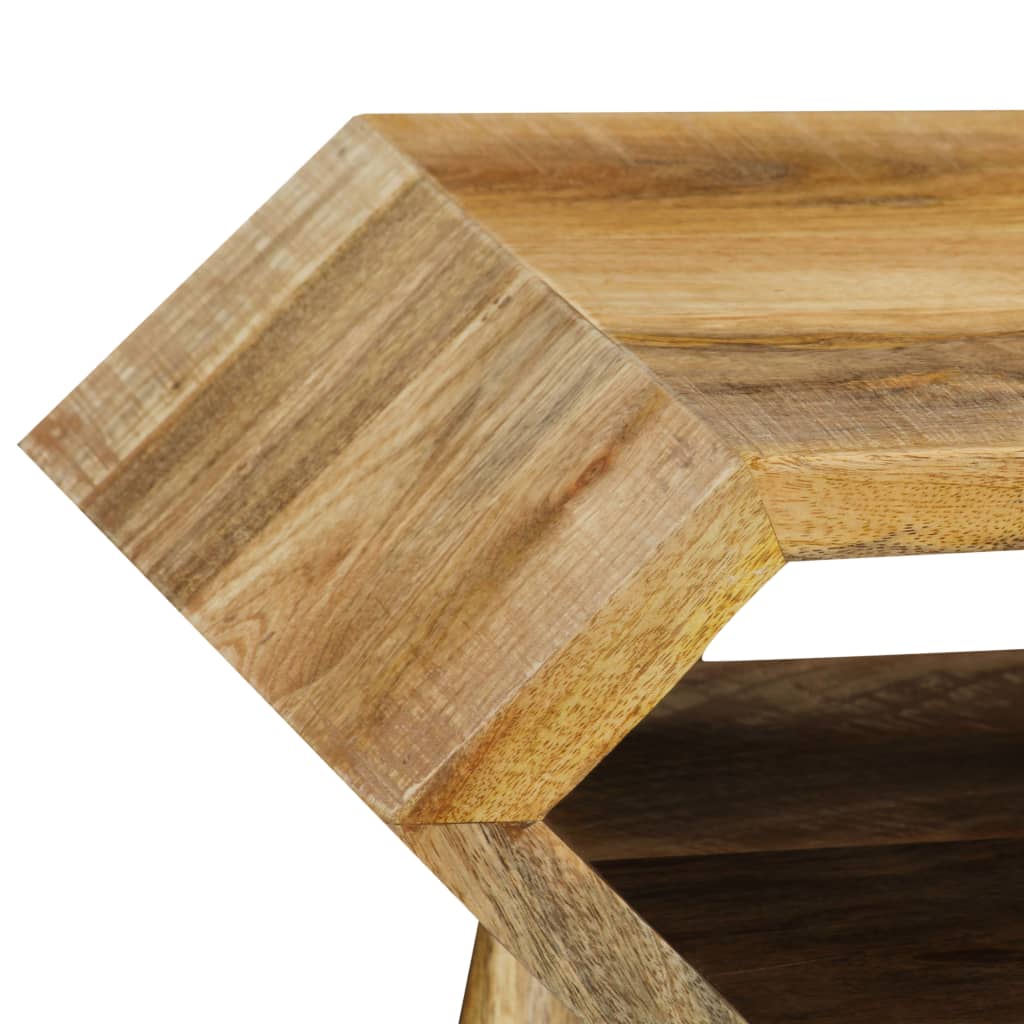 vidaXL Mesa consola madeira de mangueira maciça 90x35x76 cm