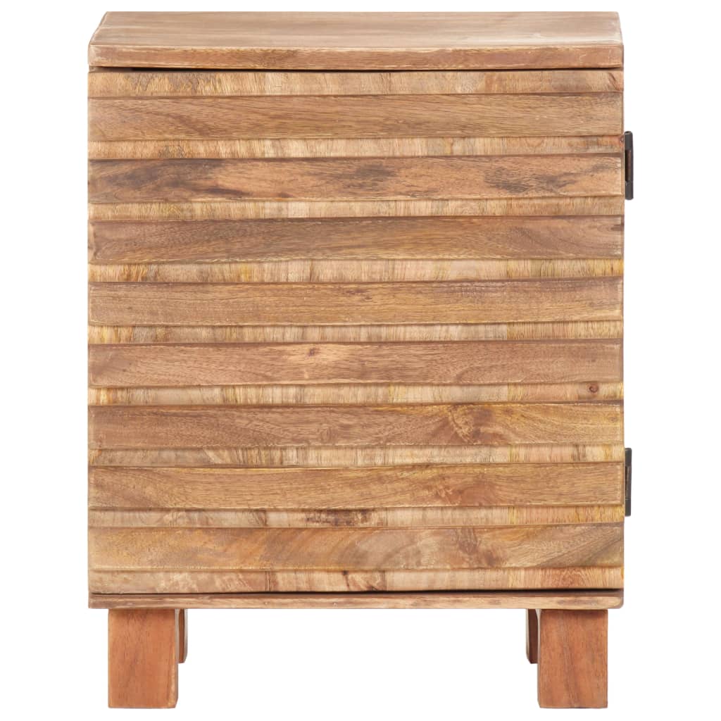 vidaXL Mesa de cabeceira 40x35x51 cm madeira de mangueira maciça