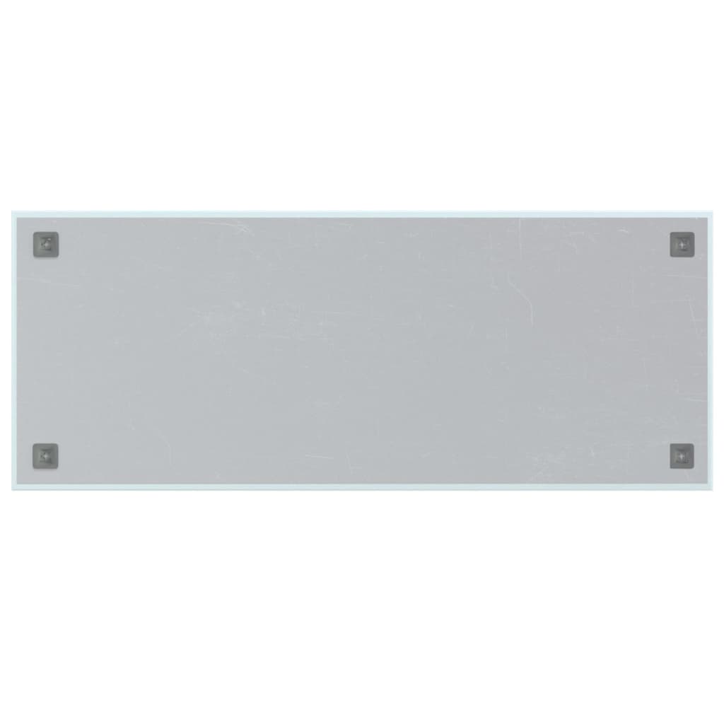 vidaXL Quadro magnético de parede 100x40 cm vidro temperado branco