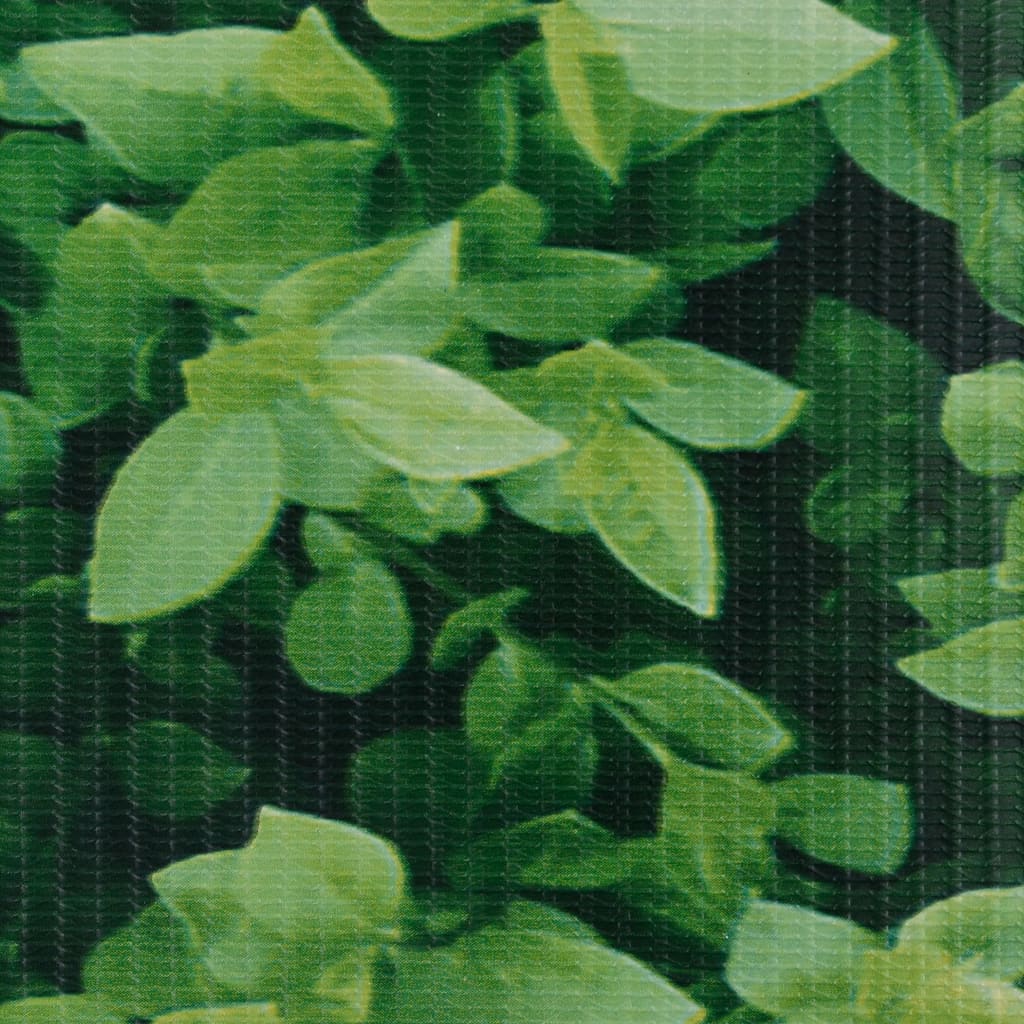 vidaXL Painel de privacidade para jardim 35x0,19 m PVC verde