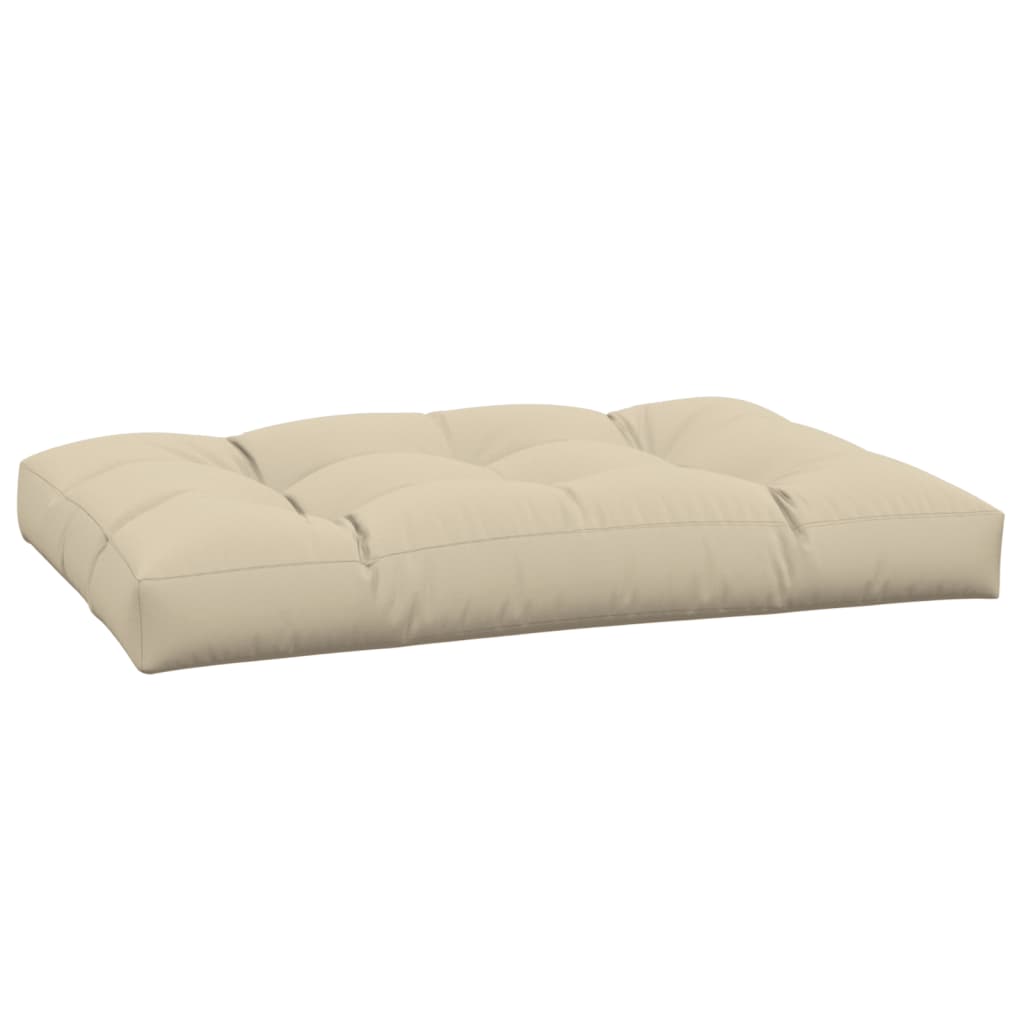 vidaXL Almofadão para sofá de paletes 120x80x12 cm tecido bege