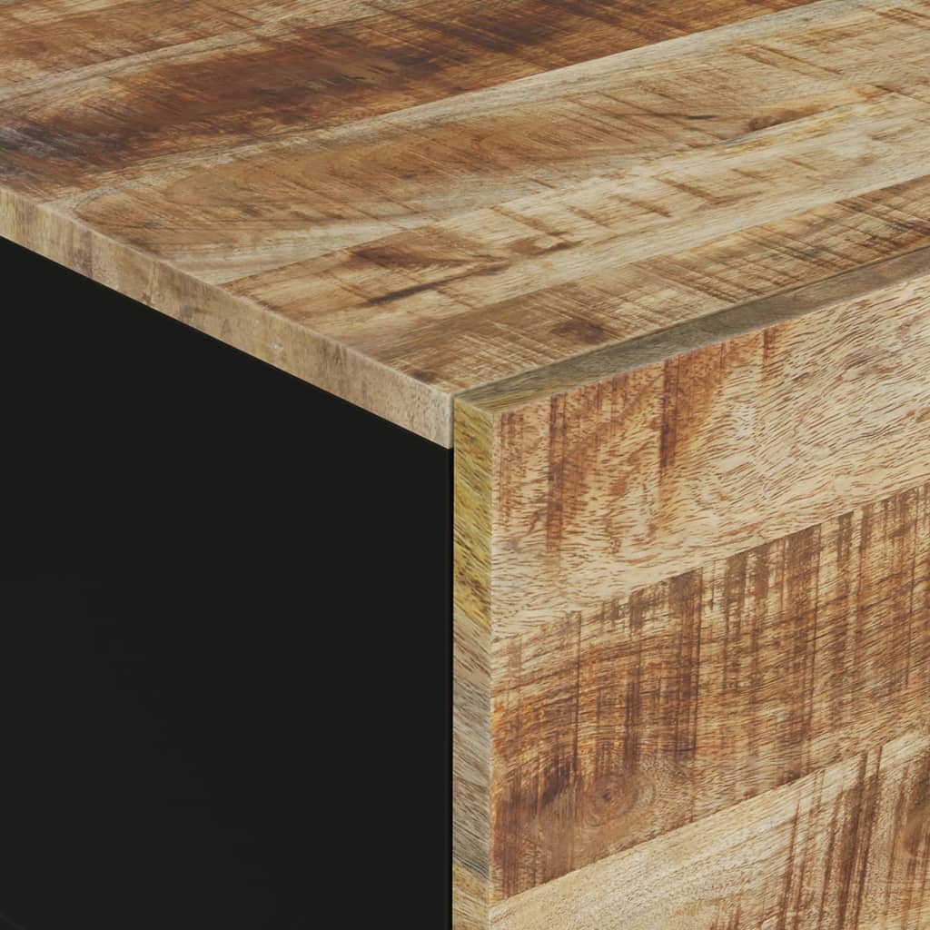 vidaXL Mesa de centro 80x50x40 madeira mangueira maciça/deriv. madeira