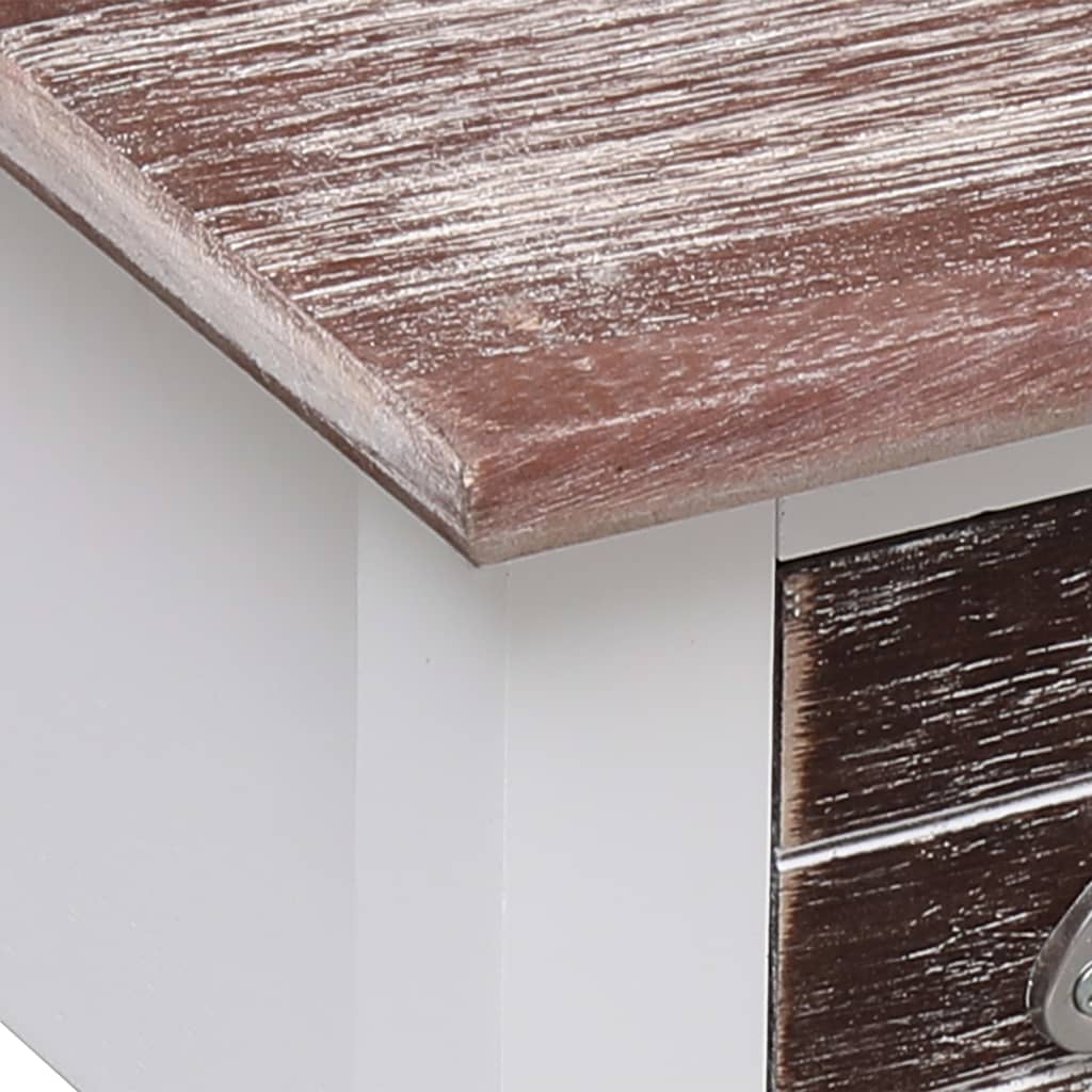 vidaXL Mesa de apoio 40x40x40 cm madeira de paulownia castanho
