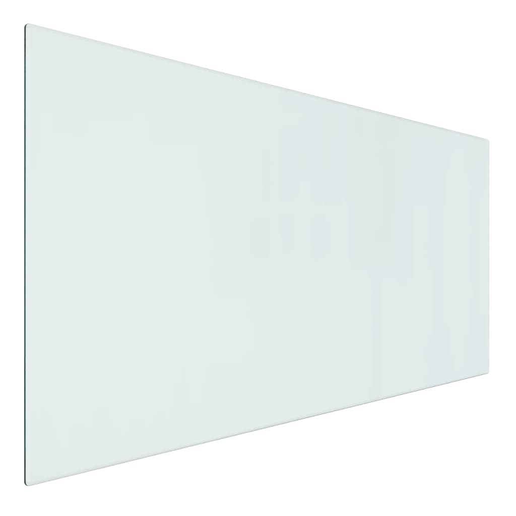 vidaXL Placa de vidro para lareira retangular 100x50 cm