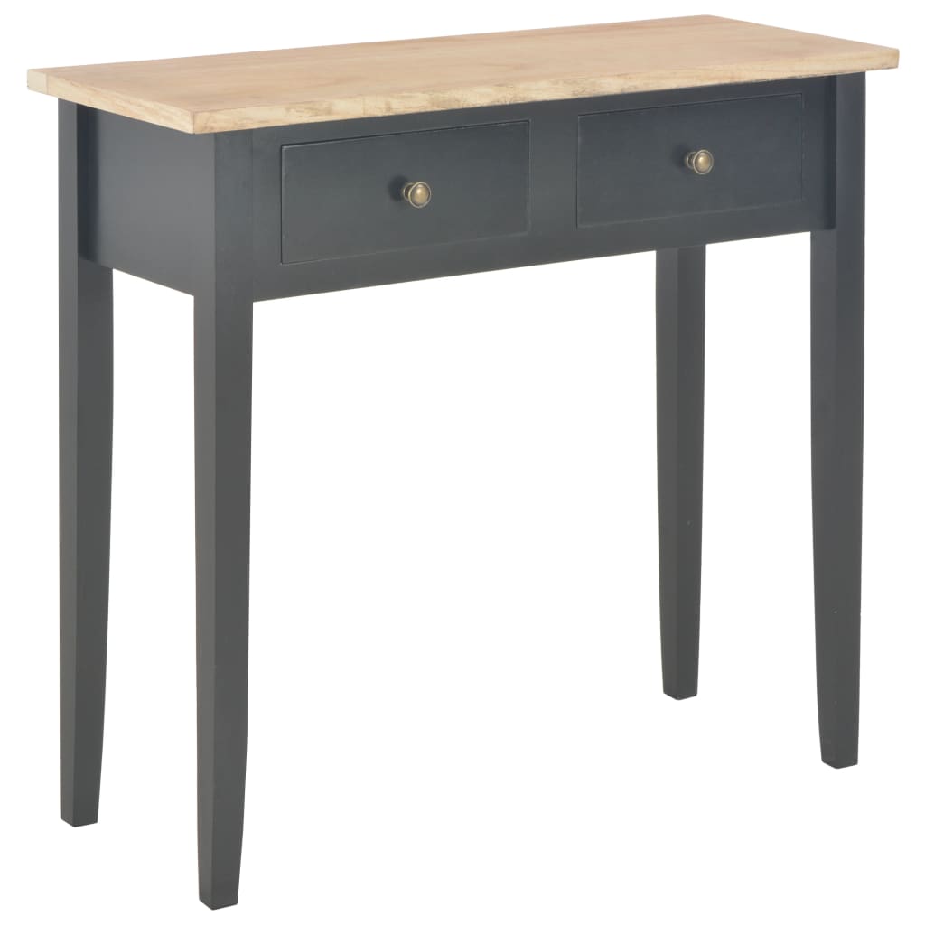 vidaXL Toucador/mesa consola 79x30x74 cm madeira preto