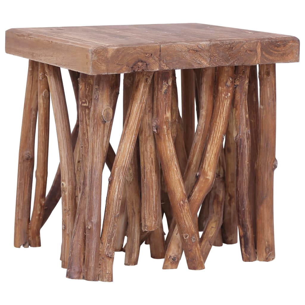 vidaXL Mesa de centro feita de troncos 40x40x40 cm madeira maciça