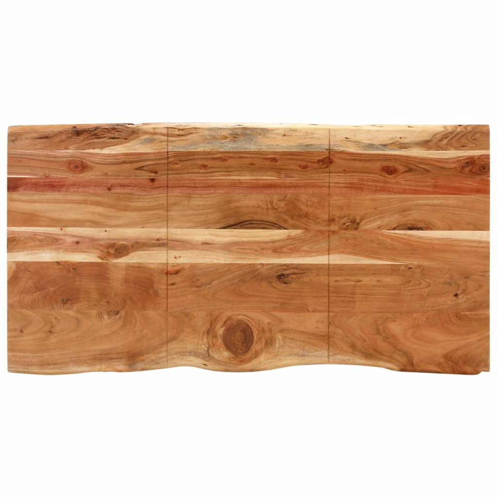 vidaXL Mesa de jantar 154x80x76 cm madeira de acácia maciça