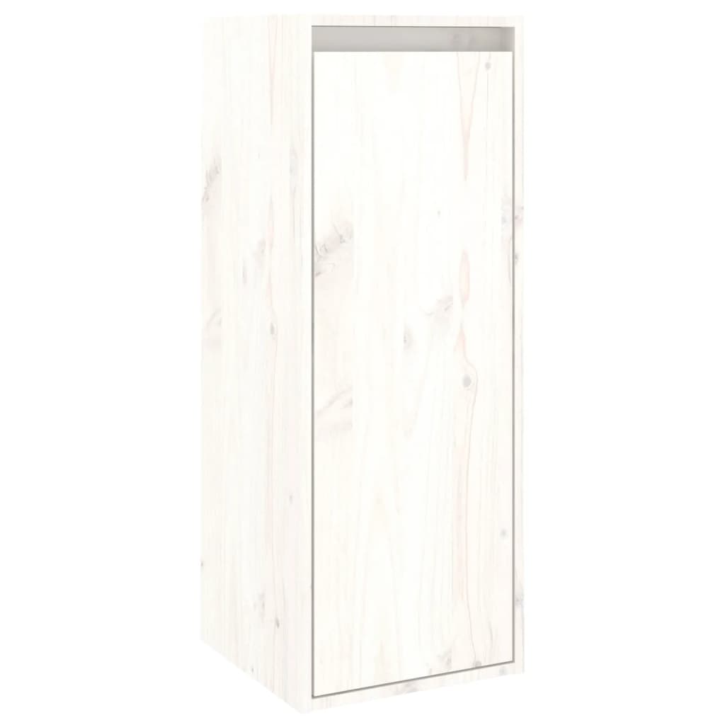 vidaXL Móveis de TV 5 pcs madeira de pinho maciça branco